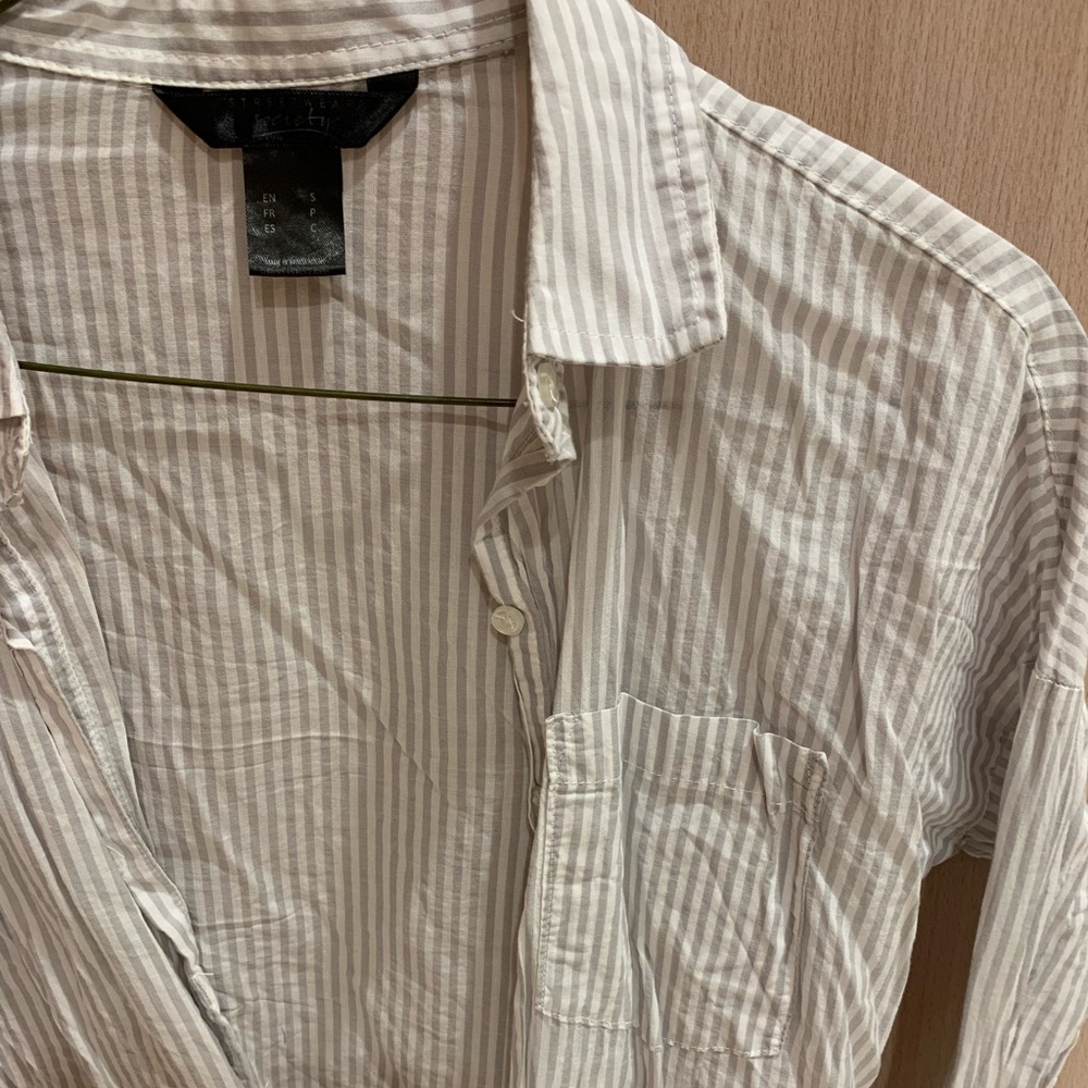 STRIPPED BLOUSE - Picture 4 of 4